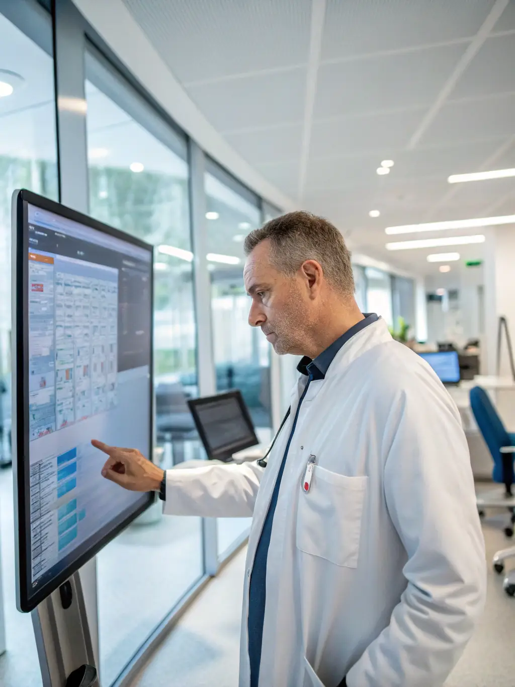 A healthcare professional presenting data on the prevalence of chronic diseases in South Africa, emphasizing pharmaceutical interventions.